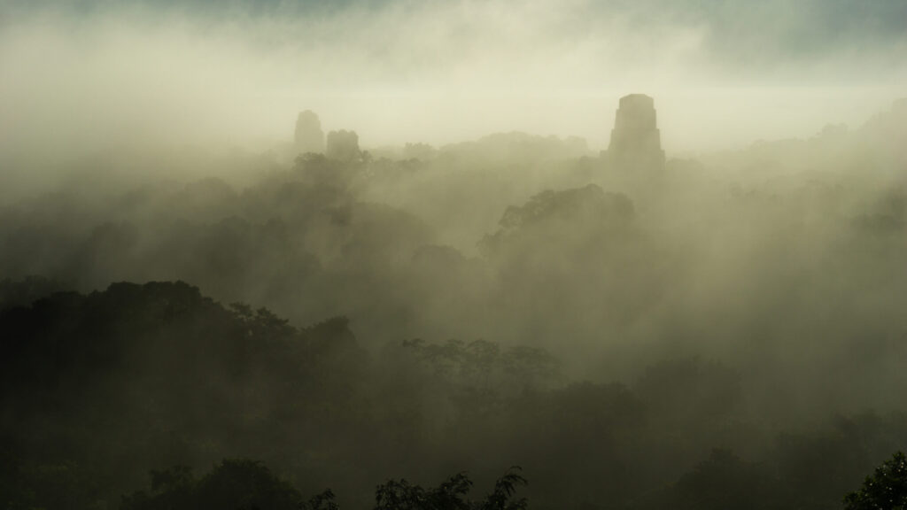 Tikal at sunrise